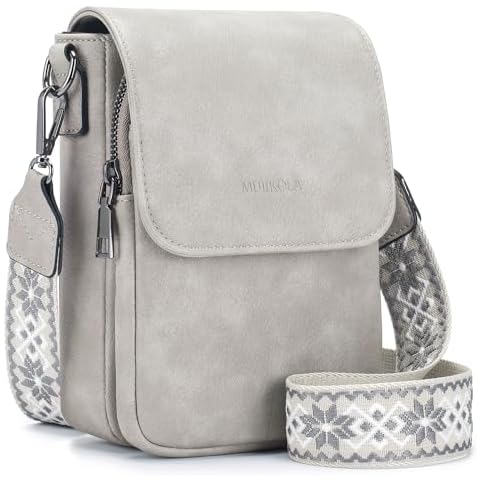 MUIIKOLA Small Phone Shoulder Bag with Adjustable Strap Cover