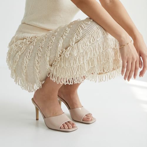 Image of CUSHIONAIRE Evie Kitten Heel Sandals for Women, Slip On One Band Dress Sandals with Memory Foam, Wide Widths and 3 Inch Heel
