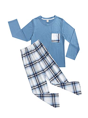 BYX SweetLeisure Big Boys Pajamas Loose Cotton Top Bottom Lounge Teens Sleepwear Size 10 12 14 16