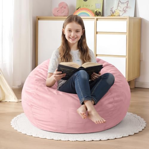 Homguava 2FT Bean Bag Chair: Bean Bags with Memory Foam...