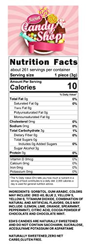 Eda's Sugar Free Hard Candy Zero Sugar Candies Bulk In Box (Individually Wrapped) (Assorted Tropical, 2Lb) #TOP3
