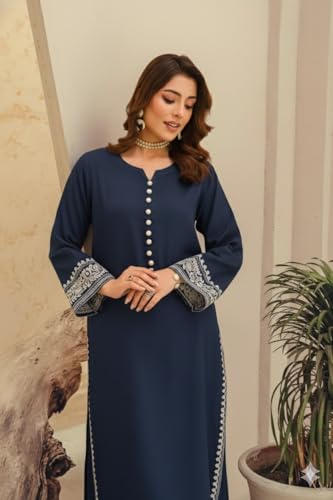 Image of Faiz TEXTLE Women Embroidered Kurta Set |Viscose Rayon Printed A Line Kurta with Palazzo Set | Women Ethnic Wear Dress| Indian Casual Office Daily Summer Outfit