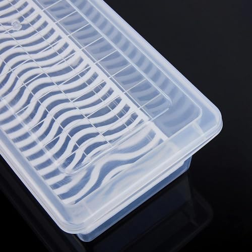 Image of Fridge Storage Boxes (Pack of 4), Fridge Organizer with Removable Drain Plate Fridge Storage Containers Keeps Fruits, Vegetables, Meat, Fish Fresh Longer 1500 ML Container Box