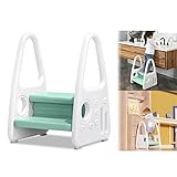 🌟【Geruchloses Material & runde Ecken】 Der rutschfeste Tritthocker für Kinder besteht aus hochwertigem, umweltfreundlichem PP-Kunststoff mit hoher Dichte, der viele Jahre sicher verwendet und begleitet werden kann, sodass Kinder unbeschwert spielen können. Die glatte Oberfläche und die abgerundeten Ecken der Leiter sind für Kinder ungefährlich.