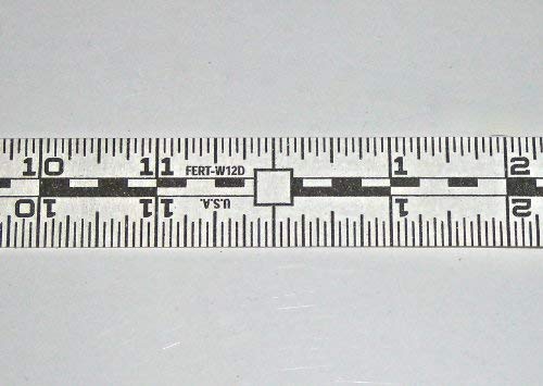 Cinta métrica en rollo continua de 12 pulgadas blanca miniatura 4
