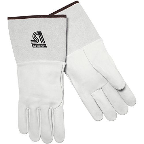 Steiner 0223-M TIG Gloves, Grain Sheepskin Unlined 4-Inch Cuff, Medium