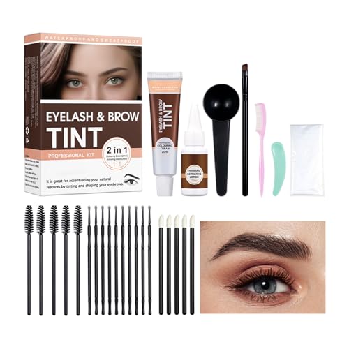 Kit De Tinte De Pestañas: Color Rápido De Pestañas, Juego De Tinte Para Cejas, Herramientas De Profesionales | Solución Cosmética De Belleza Para Uso Doméstico En Salones