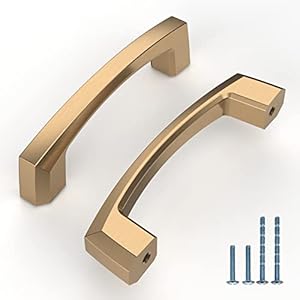 Knoklock 76mm Champagnerbronze Schrankgriffe 10er Set