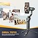 Zeadio Metal Mini Tripod, Desktop Tabletop Stand Compact Tripod for Smooth 4, Osmo Mobile, Vimble 2, Gimbal Handle Grip Stabilizer and All Cameras