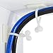 Cable Management Cord Clips with Adhesive Base, Small (Pack of 10)