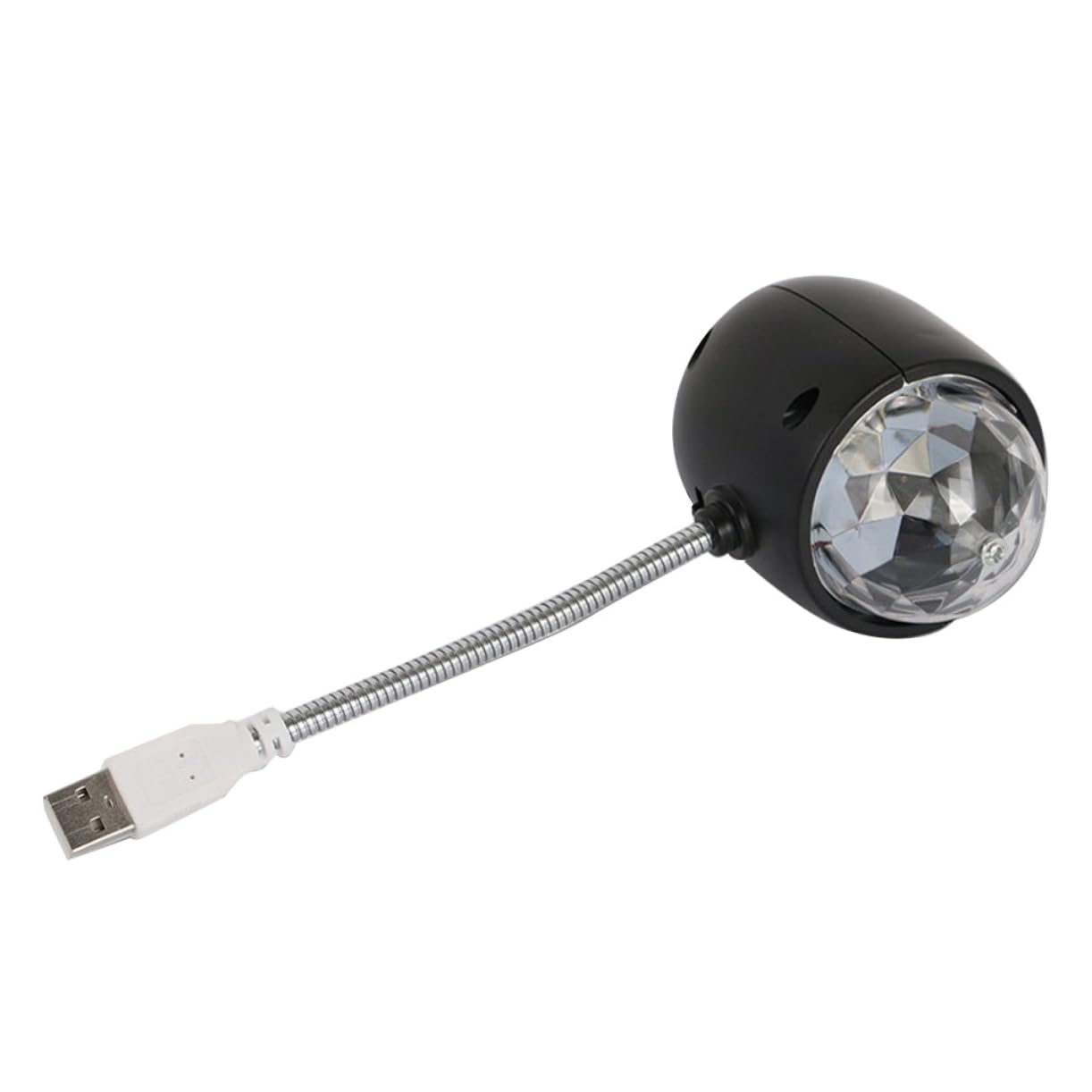 Parliky 3pcs Mini USB Disco Light Reading Lamp RGB Stage Light for Parties Ktv Home Decor Portable Decorative Night Lamp Black