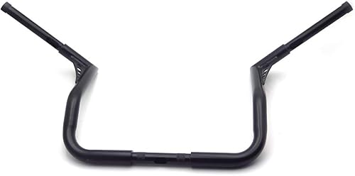 Miniatura 6 de HTTMT- US-TGHD-HB025-BK2-1-1/4" Ape Hanger Manillar de 12 pulgadas de altura compatible con Harley Touring con carenado Batwing