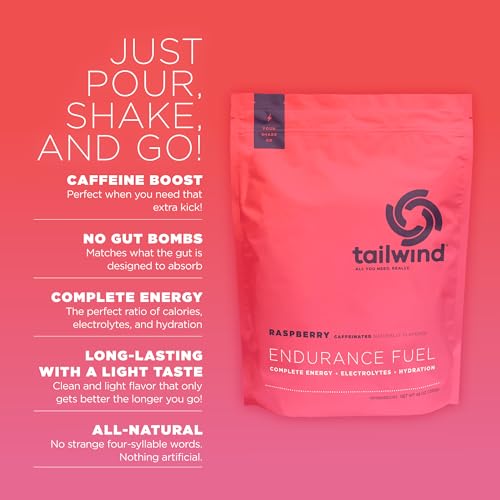Tailwind Nutrition Tailwind Nutrition Caffeinated Endurance Fuel Raspberry Buzz 50 Serving
