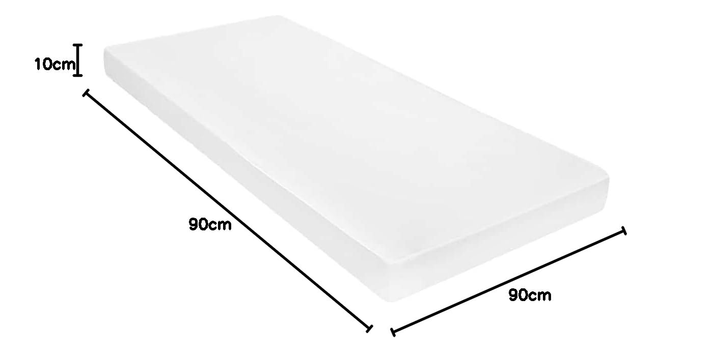 vidaXL Materac, 90x200 cm, 7 stref, pianka PU, 10 cm, H2 H3
