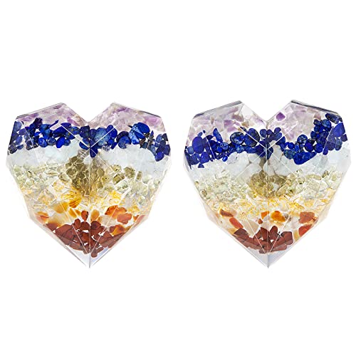 Boutons de tiroir chakra en pierre pour armoire et commode x2 - 2