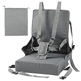 Maintien sûr : le rehausseur de chaise dispose de sangles et de points en silicone antidérapants sur le dossier et l'assise. La ceinture de sécurité à 5 points offre une protection supplémentaire contre les chutes lorsque vous mangez et jouez.