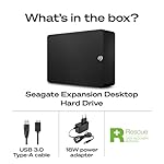Seagate Expansion 8TB External Hard Drive HDD - USB 3.0, with Rescue Data Recovery Services (STKP8000400) - Image 2