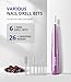 AIRSEE Studio Basic Electric Nail Drill, USB Portable Nail E File Machine for Professional Beginners, Manicure Pedicure Dremel Kit for Salon & Home Use , Purple