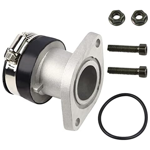 FLYPIG Intake Manifold Carburetor Boot Fit Yamaha YFM250 Bear Tracker 250 Polaris Sportsman 600 700 1999-2006 Rubber Intake Boot 4XE-13586-00-00 Cover