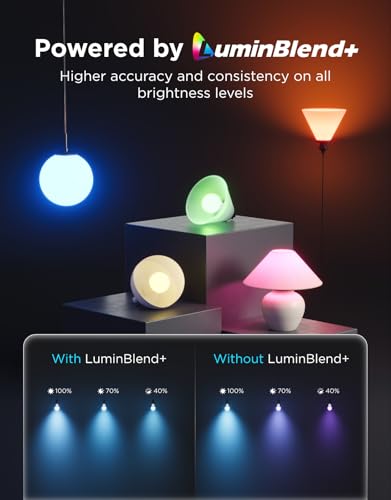 Image of Govee 1600LM Smart Light Bulbs, A21 100W RGBWW CRI 90, E26 Base, 2-Pack | A21 LED Bulbs for Living Room, Color Changing Light Bulbs Compatible with Matter, Alexa & SmartThings, CRI 90, 2.4GHz Only