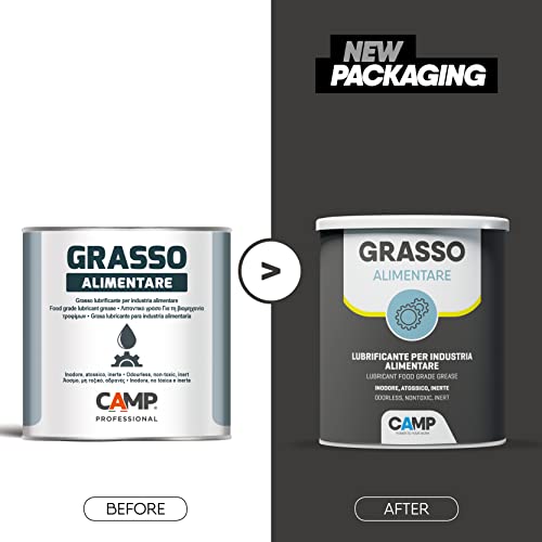 Camp ALIMENTARY GREASE, Farbloses, geruchloses und ungiftiges Schmierfett, Schmiert und schützt Lebensmittelmaschinen, 1kg