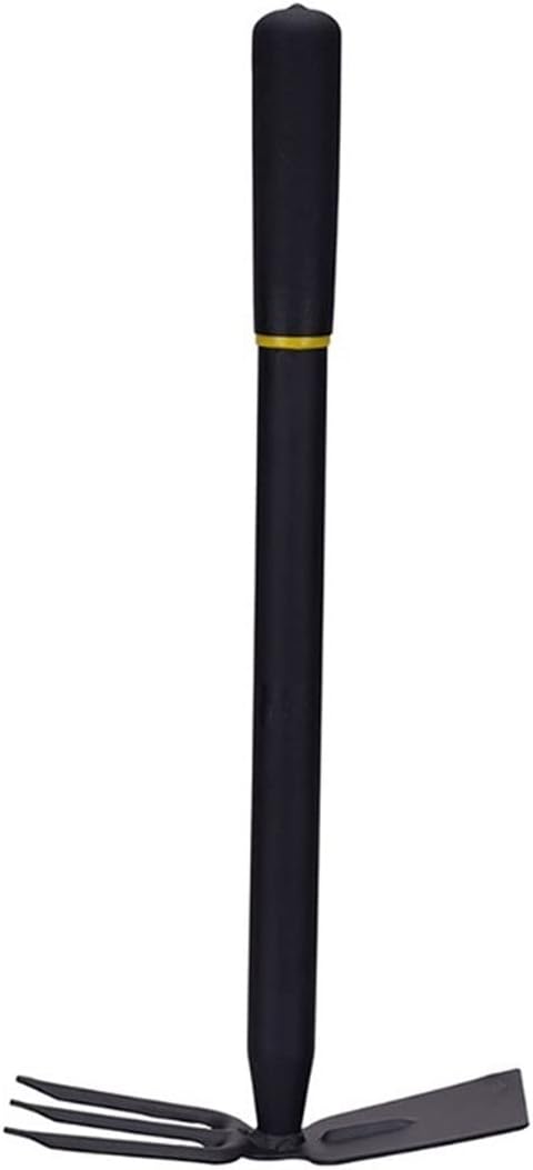 Hoe Garden Tool for loosening Soil Weeding and Digging Rust Proof Hoe with Non-Slip Handle 2 in 1 Double Hoe Small Gardening Tool