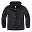 Front zip Ripstop black