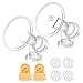 30 mm 2xOne-Piece Extra Large Breastshields w/ Valves and Membranes for Medela Breast Pumps; Replacement to Medela PersonalFit 30 Breastshield and Personal Fit Connector; Made by Maymom