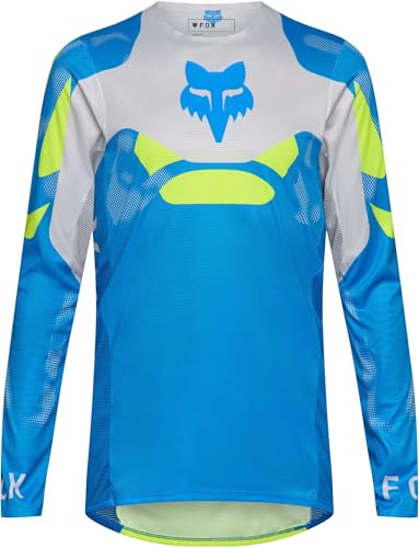 Sudadera Fox Flexair Tactile Evita el Viento en Moto Talla L Blue Jewel