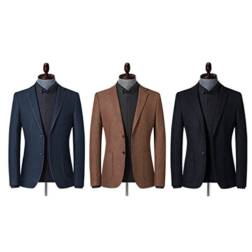 Dawwoti Paletó masculino, blazer casual leve slim casacos esportivos, blazer jaquetas para homens, P