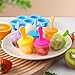 JBYAMUS Silicone Popsicle Molds, Ice Pop Molds, Storage Container for Homemade Food, Kids Ice Cream DIY Pop Molds - BPA Free (Blue)
