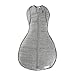 Woombie Convertible Baby Swaddling Blanket I Swaddle Converts to Arms-Free Wearable Blanket for Babies Up to 3 Months, Twilight Heather Grey, 5-13 lbs