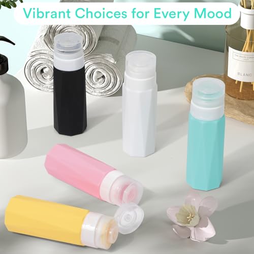 Flacon Voyage Avion 100Ml : Alyvisun 5 Pièces Flacon Voyage en Silicone, Anti-Fuite Contenant V... – Image 7