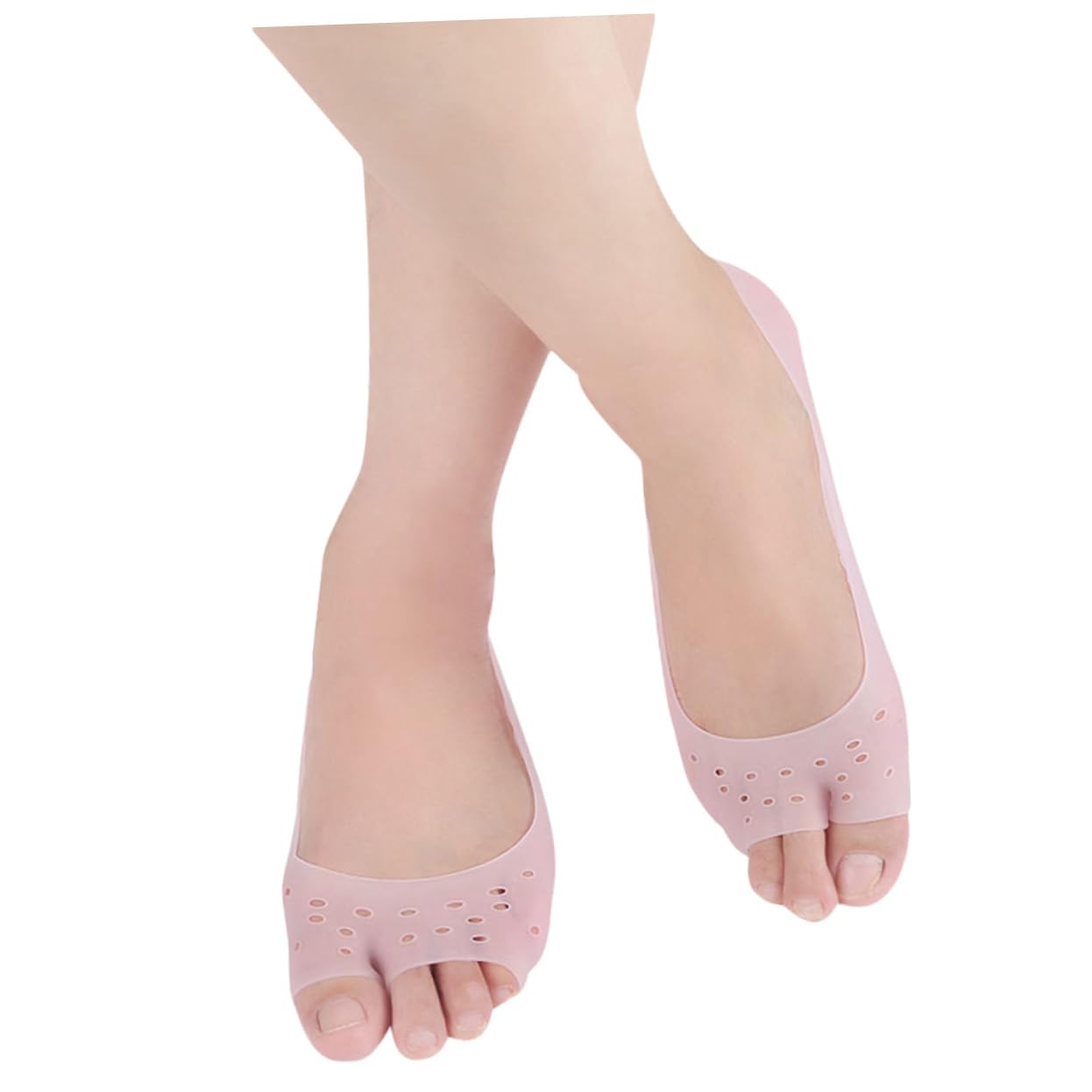 Holibanna Non-slip Ladies Boat Socks Open Toe Socks Liner Toe Spreaders Seamless Breathable