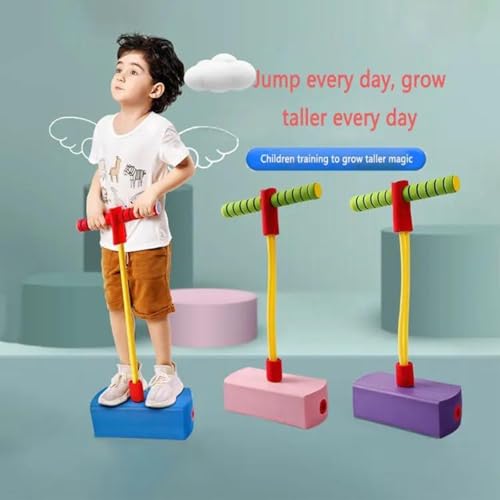 Image of TAZLYN Height Increase Jumper for Kids Jumping Toy for Kids pogo Jumper Fun and Safe Pogo Stick for Toddlers Gifts for 3-12 Year Old Boys Girls s Pogo Stick Makes Squeaky Sounds Indoor Toys Fun Gifts