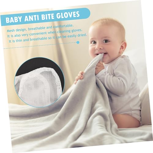 Yardwe Teething Mittens for Newborn Mittens Newborn Teething Gloves Hands Soothing Glove4