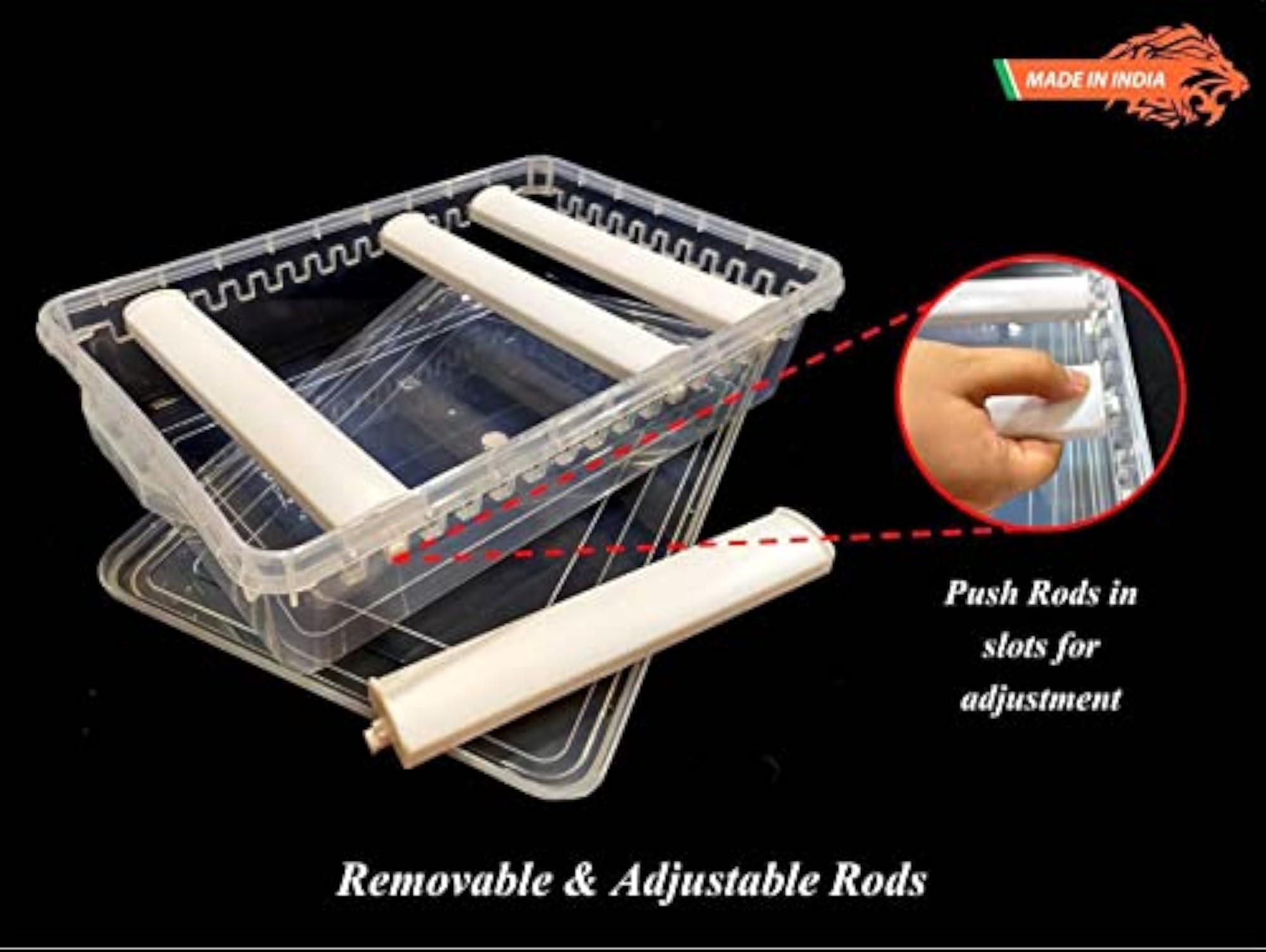 Plastic Adjustable Bangle Box Organizer, 2 Boxes