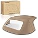 A-Premium Tan Convertible Soft Top with Plastic Window Compatible with Mazda Miata 1990-2005 Convertible MA14 MA1100339902