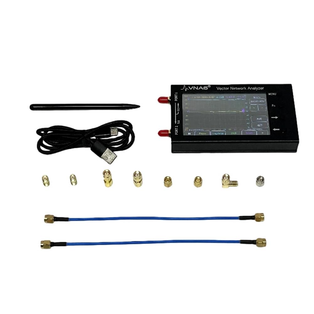 VNA für MF/HF/VHF/UHF/SHF Antennenmesswerkzeug - Tragbarer VNA6 Vektor-Netzwerkanalysator (1MHz - 6GHz), Misst die Parameter S11 und S21.