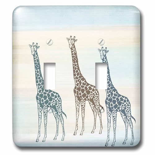 Couvercle de lumière trois girafes pour cacher les traces autour des boutons