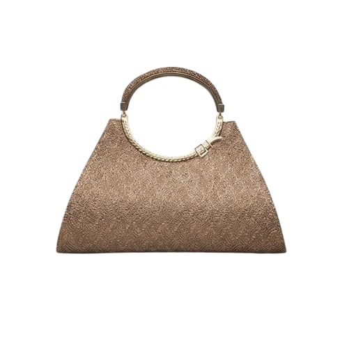 Women's Triangle Clutch Bag Copper PU with Detachable Chain Strap and Magnetic Closure-image-43
