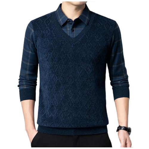 Pull homme chaud doublé velours contre le froid hivernal