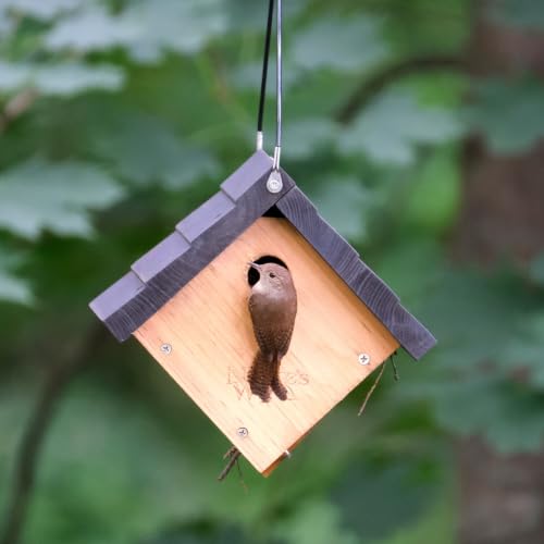Nature's Way Bird Products CWH1 Cedar Wren House, 8" x 8.875" x 8.125", standard, Brown - image 8