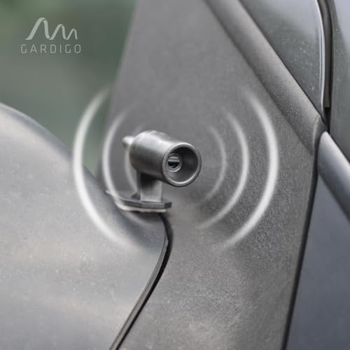 GARDIGO® Wildwarner für Auto - 2er Set | Auto Zubehör zum Schutz vor Wildunfall und Wildschaden | Wildschreck gegen Hirsch Reh Hase Fuchs Wildschwein | Selbstklebender Unfallschutz Signalpfeife