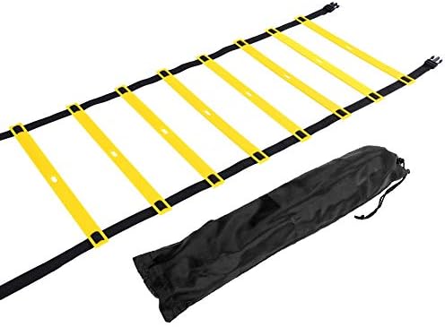 VGEBY Sports Agility Ladder, 12 Adjustable Rungs Agility Speed Training Kit with Carry Bag for Football Training and Better Movement Skills
