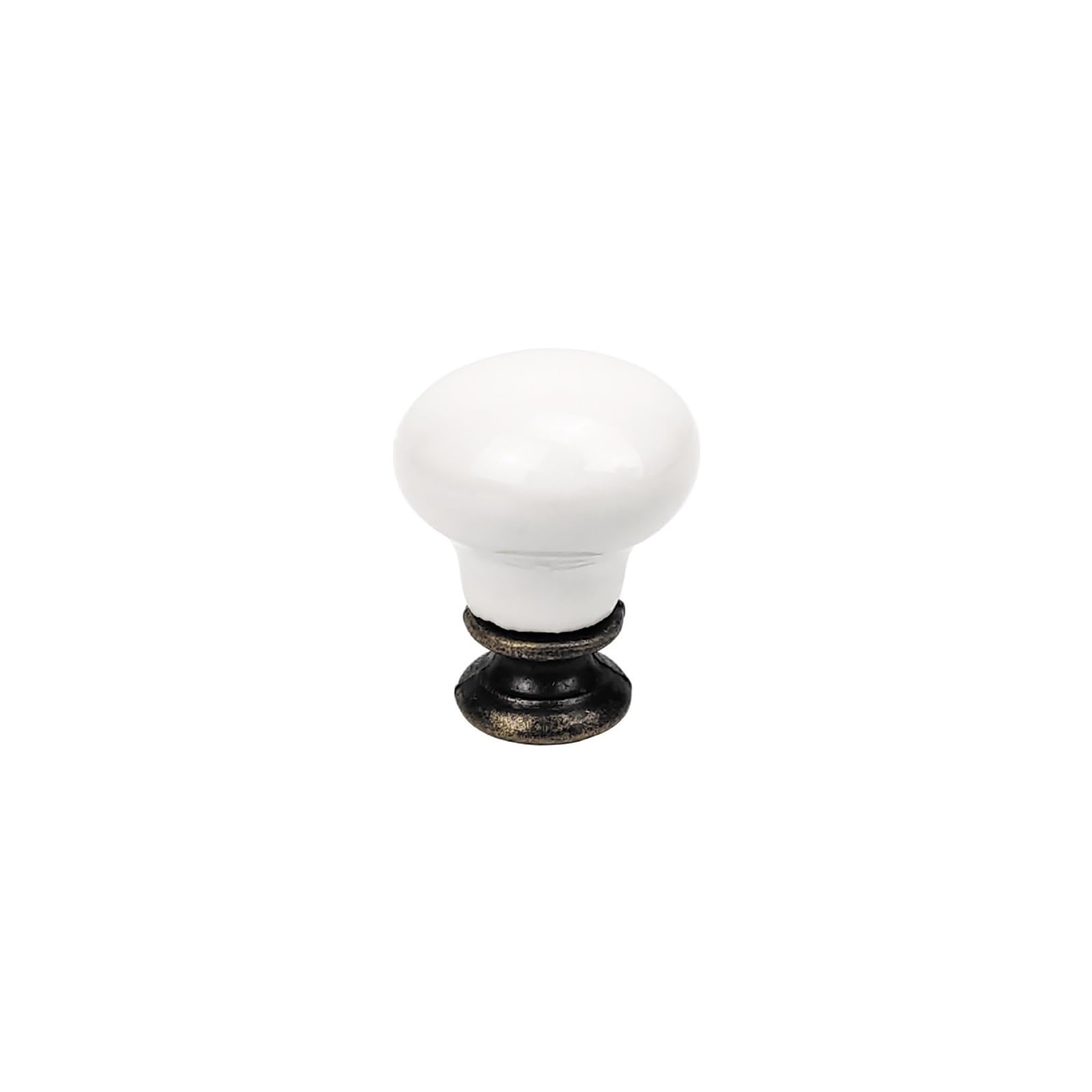 Wonjoxel A Ceramic Door Knobs 6Pcs Ceramic Drop Drawer Knobs Cabinet Cupboard Handles Mini Dresser Furniture Jewellery Box Hardware(A)