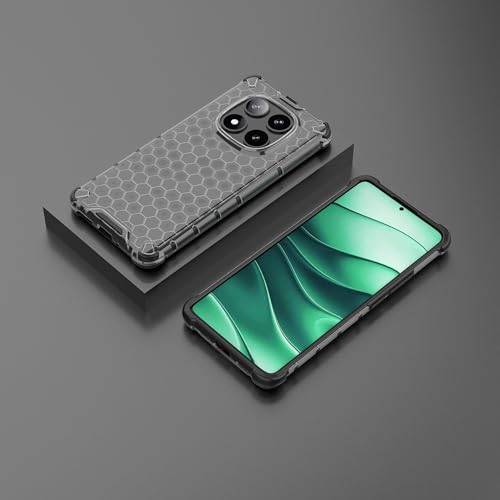 Image of Glasgow Back Case Cover Designed for [ Mi Redmi Note 14 Pro 5G ] (Stylish Look | Shock Proof) - Black