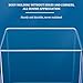 YANGMIAN 16x10x10cm,Transparent Acrylic Fish Tank - Extra Clear Plastic Case - Aquarium Tank for Goldfish Or As A Turtle Tank for Water Turtles