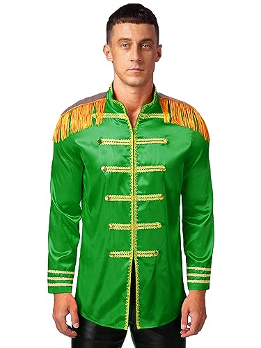 Costume de cirque Choomomo manteau de parade élégant aux finitions soignées pour homme