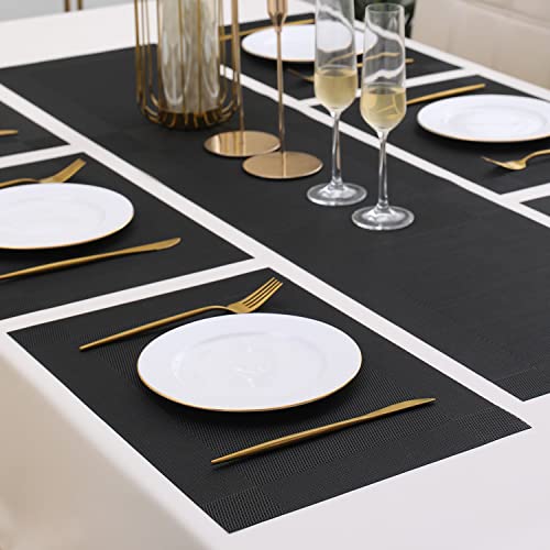 Image of HOKIPO Set of 6 Dinner Mats with Runner (AR4258)